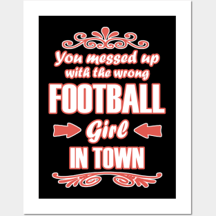 American Football Player Champion Girls Saying Posters and Art